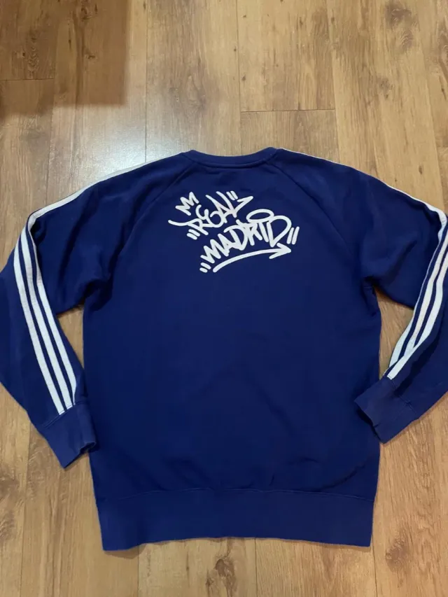 Sudadera Adidas Real Madrid Azul Talla M