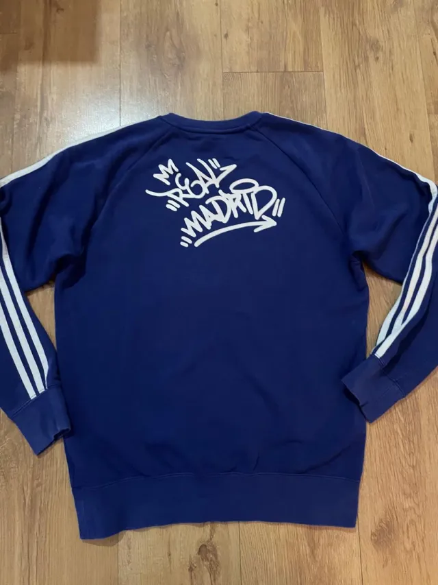 Sudadera Adidas Real Madrid Azul Talla M