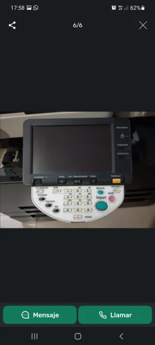 Venta de piezas copiadoras Ricoh y Konica Minolta