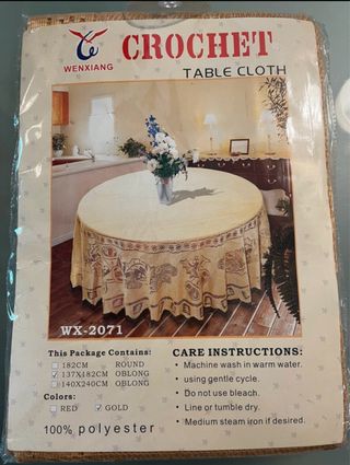Tovaglia rotonda Crochet 137x182cm