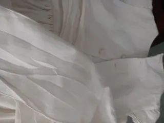 Vestido Comunión de Lino Blanco Roto, talla 110