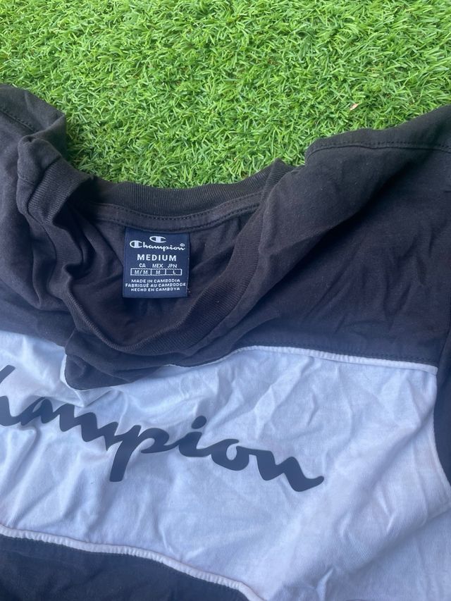 Chándal Champion Negro y Blanco