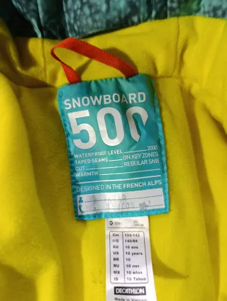 Traje de esquí chaqueta y pantalón T. 10 años.