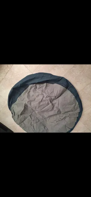 Puff de tela vaquera