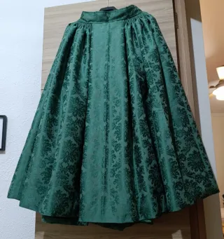 Falda de fallera verde