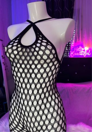 Body malla negro talla única