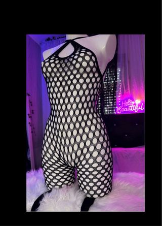 Body malla negro talla única