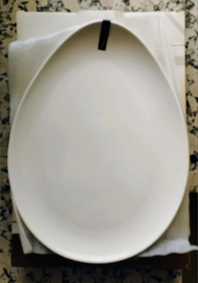 6 Platos Fuente Porcelana Blanca 30cm Nuevos