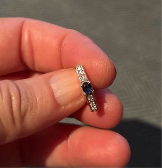 Pendientes Vintage color oro rosa y circonitas