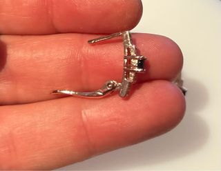 Pendientes Vintage color oro rosa y circonitas