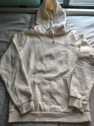 Sudadera con capucha beige