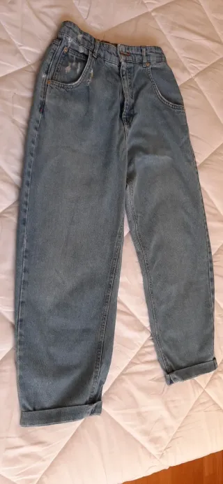 Pantalón vaquero mujer azul claro