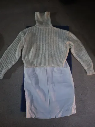 Conjunto Blusa y Jersey Blanco