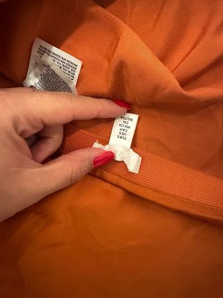 Falda H&M naranja satinada