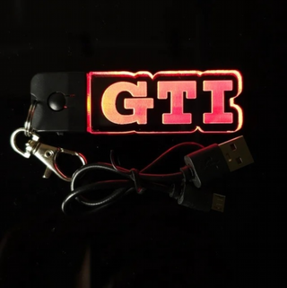 Llavero LED VW Volkswagen GTI Logo - Multicolor