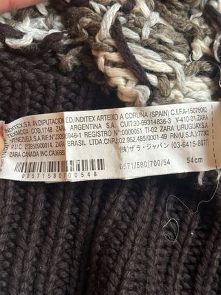 Conjunto Gorro y Bufanda Tejido