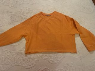 Felpa leggera arancione pesca