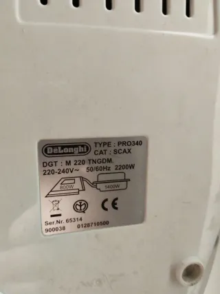 Plancha de vapor con base