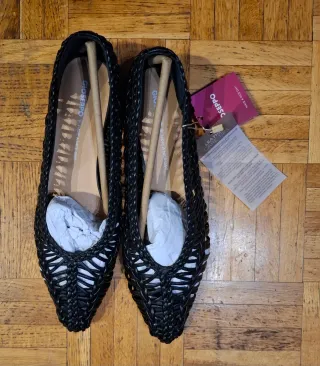 Manoletinas Gioseppo piel negras T40