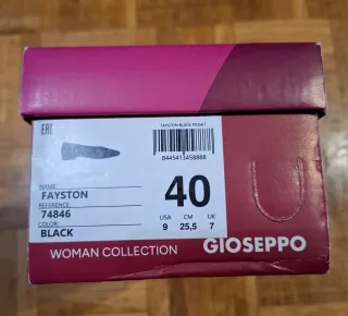 Manoletinas Gioseppo piel negras T40