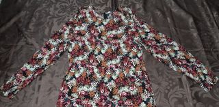 Vestido largo estampado floral mujer