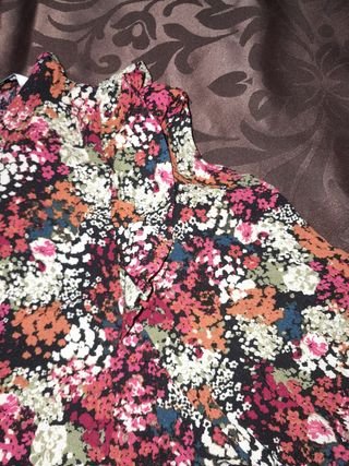 Vestido largo estampado floral mujer