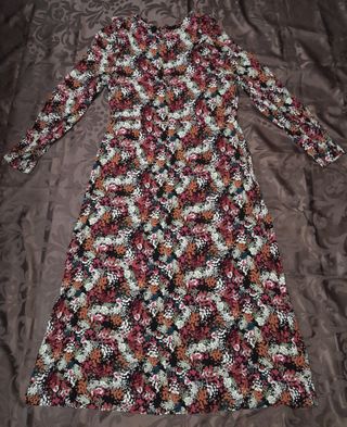 Vestido largo estampado floral mujer