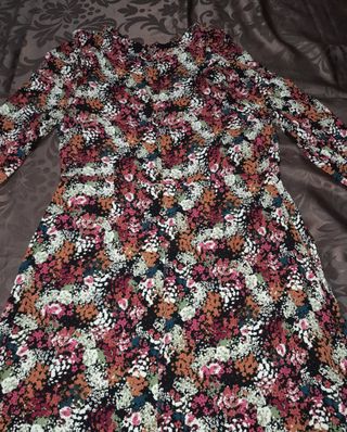 Vestido largo estampado floral mujer