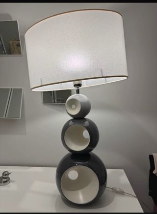 Lampada design Envy ceramica tessuto
