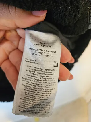 Chaqueta borreguito Negra