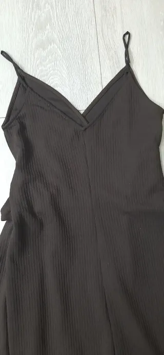 Vestido largo marrón Zara Talla S impecable