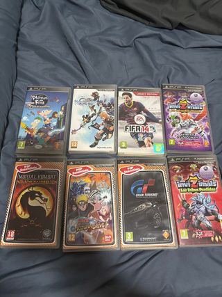Lote 8 Juegos PSP: FIFA 14, Naruto, MK, Gran Turis