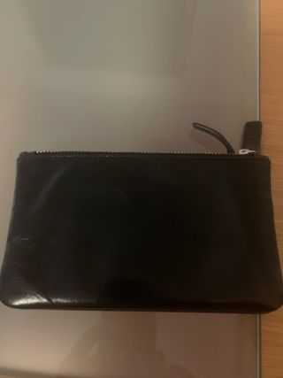 Monedero Adolfo Dominguez Piel Negro Tachuelas 2 d