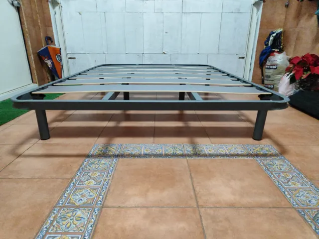 Somier de lamas metálico y madera