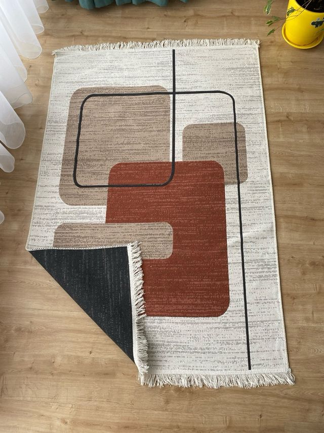 Tappeto astratto in cotone 120x180 cm