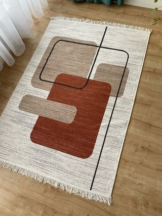 Tappeto astratto in cotone 120x180 cm