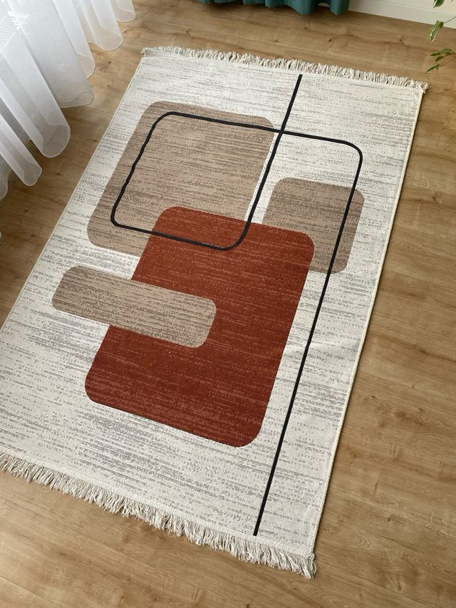 Tappeto astratto in cotone 120x180 cm