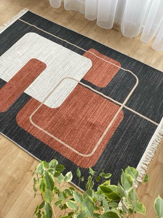 Tappeto astratto in cotone 120x180 cm