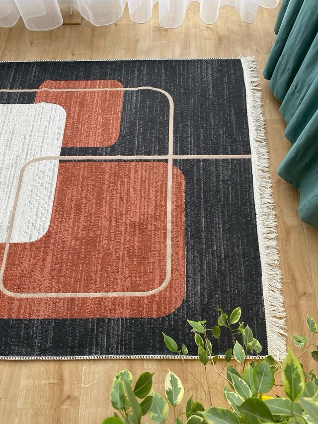 Tappeto astratto in cotone 120x180 cm