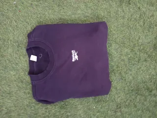 Sudadera Vintage Reebok Negra y Blanca