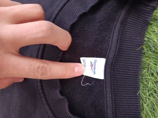 Sudadera Vintage Reebok Negra y Blanca