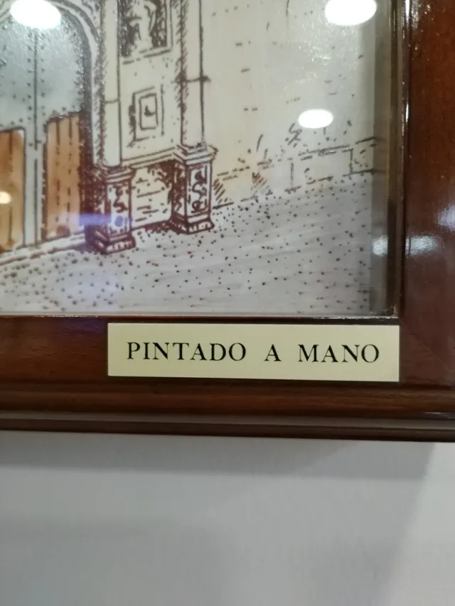 Reloj de pared pintado a mano