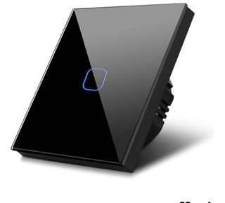 Interruptor Táctil Vidrio Negro