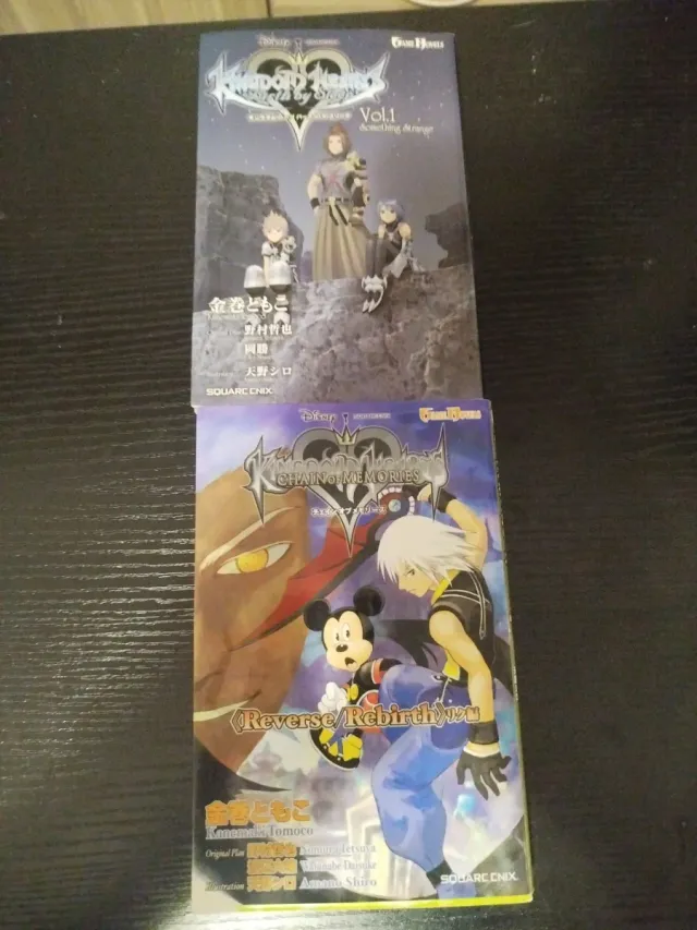 Lote de 2 Novelas Kingdom Hearts Japonês