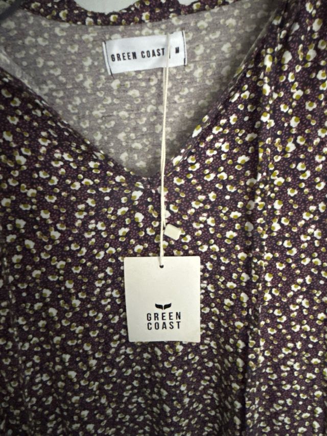 Vestido Green Coast floral  NUEVO CON ETIQUETAS