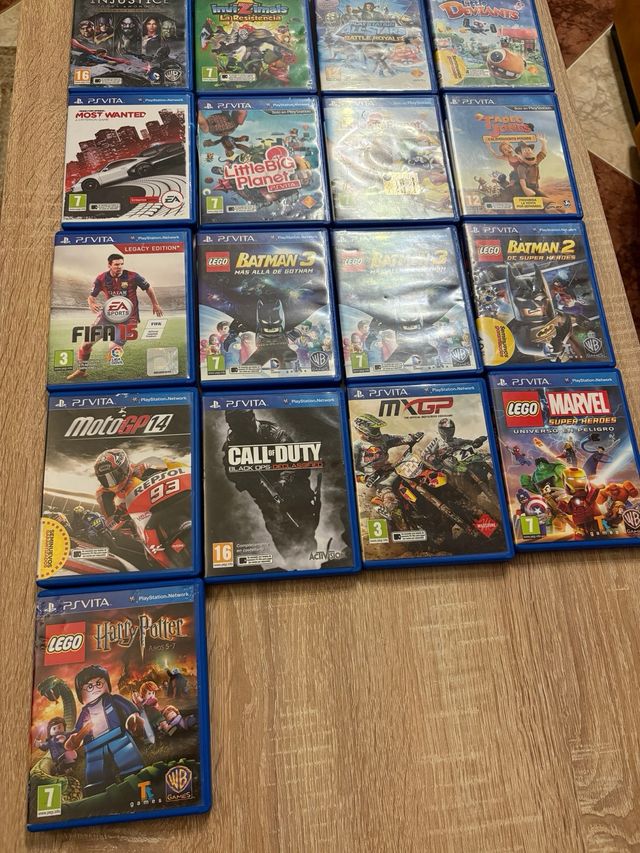 17 Juegos PS Vita+2pantallas