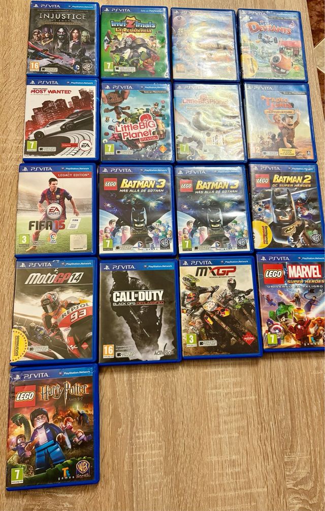 17 Juegos PS Vita+2pantallas