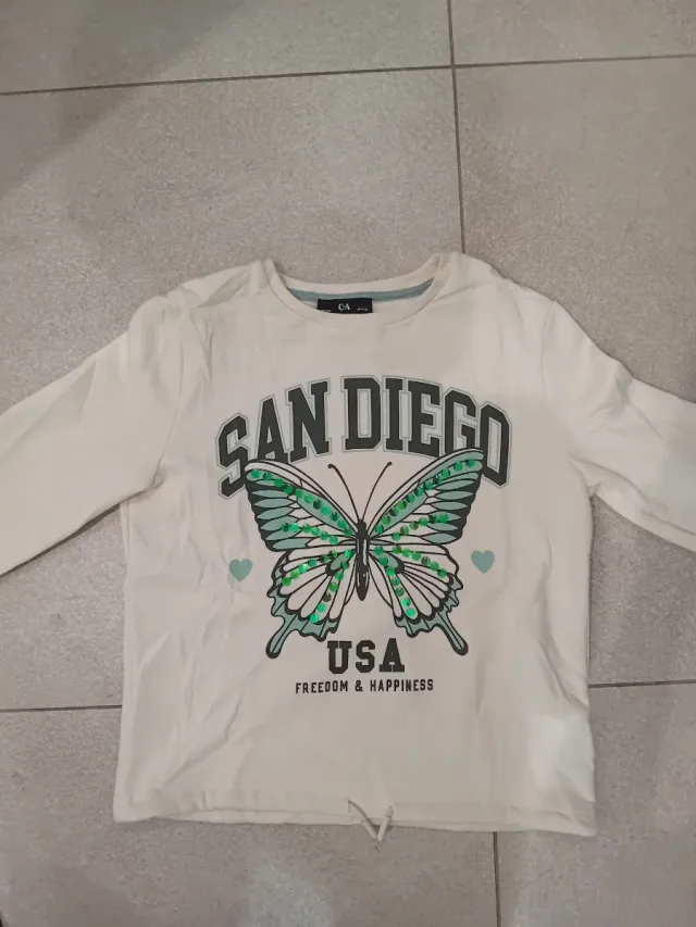 Sudadera C&A mariposa San Diego USA