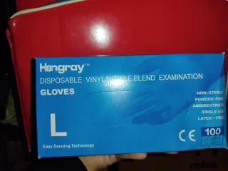 Guantes Hongray Talla M y L Vinilo/Nitrilo