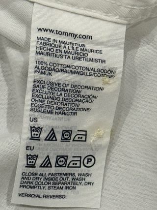 Camicia Tommy Hilfiger Uomo L Bianca